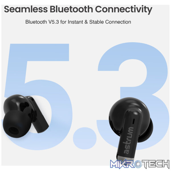 ET310 TWS True Wireless In-Ear Earbuds Bluetooth V5.3 - Black - Image 4